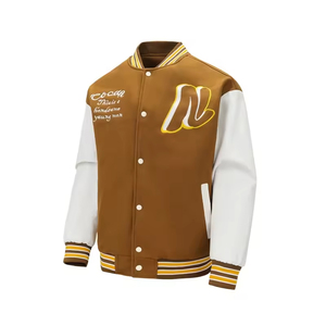 Hiver Chaud Tenue Tendance Broderie Design Hommes Letterman Veste Vente en ligne Veste universitaire universitaire de haute qualité pour homme - Product Image 1