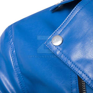 Chaqueta de Cuero Casual para Hombre con Cuello Alto, Logotipo Frontal, Colores y Tallas Personalizables, Impermeable, Chaqueta de Invierno de Alta Calidad - Product Image 3