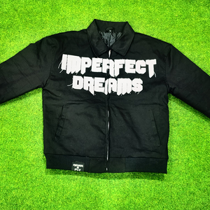 เสื้อแจ็คเก็ตผู้ชายสไตล์วินเทจ แต่งยีนส์ปักลายปะติด ซิปหน้า สำหรับฤดูหนาว สตรีทแวร์ ผ้าโพลีเอสเตอร์ผสมคอตตอน กันลม แห้งเร็ว - Product Image 1