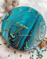 Jam dinding resin antik dengan aksen metalik untuk interior gaya industri satu bagian dengan desain premium dengan biaya yang baik