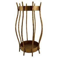 Porte-parapluie en métal résistant à la rouille avec beau travail artisanal adapté aux entrées extérieures couvertes de porche et de patio