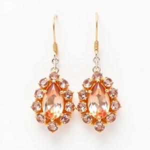 Gemstone Factory Wholesale New Fashionable Natural Crystal Drop Earrings 925 Silver <b>Jewelry</b> - Product Image 5