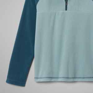 Sudadera de Moda con Tela Transpirable para Niños, con Cuello Alto y Cremallera, Diseño de Bloques de Color, Corte Holgado, Alta Calidad - Product Image 3