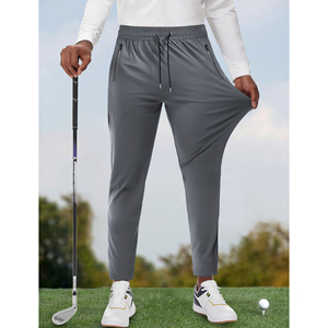 ชุดกอล์ฟผู้ชายกางเกงยืด30 "/32" กางเกงใส่สบายสำหรับใส่ทำงานธุรกิจกางเกงสแล็คแห้งเร็วน้ำหนักเบากลางแจ้งแบบคลาสสิก - Product Image 4
