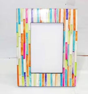 Antique Luxury Handmade Bone <b>Resin</b> Photo Frame Quality Wood Material for Home Hotel Office Decoration - Product Image 5