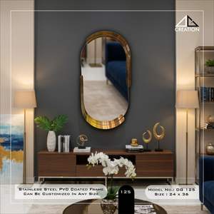 Mueble de Baño con Marco de Acero Inoxidable con Recubrimiento PVD de Larga Duración, Elegante e Irregular - Product Image 4