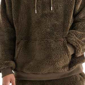 Ensemble de survêtement décontracté pour homme, taille XL, 100% coton, respirant, polaire d'hiver, imprimé uni, facile à porter - Product Image 6