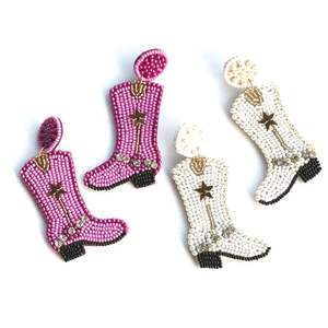 Fashionable Handcraft Embroidery Chappell Roan <b>Halloween</b> Beaded Dangle Drop Design <b>Earrings</b> And Designer By Hiba Enterprises - Product Image 2