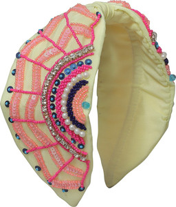 Fabric <b>Headbands</b> for Kids American Style Wide Top Knot Hair Accessory for Holiday Celebrations - Product Image 1