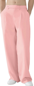Pantalons décontractés à jambes larges plissés de style vintage pour homme, style old money - Product Image 5