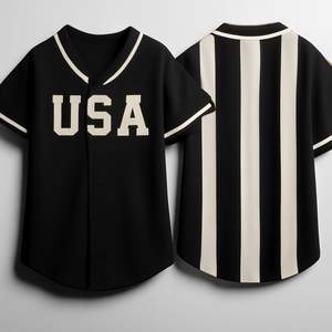 Vente en gros Maillot de baseball vierge personnalisé grande taille pour adulte Impression par transfert de chaleur de haute qualité Respirant antibactérien à séchage rapide - Product Image 1