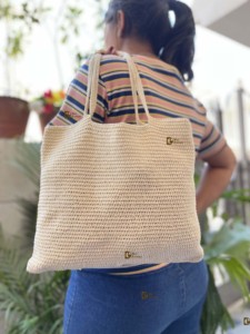 Bolsos de paja de playa de verano, bolso bohemio de ganchillo, bolso de hombro hecho a mano para mujer, bolso elegante de macramé de hierba marina - Product Image 4