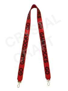 HAIL HOUSTON Customized <b>White</b> Gold Seed Bead Bag Straps Unique Design Beaded <b>Purse</b> Strap Fashion Accessories - Product Image 3