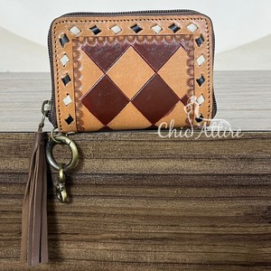 Monedero pequeño de cuero a cuadros a la moda, Mini Cartera de cuero de vaca, tarjetero múltiple, monedero con cremallera para mujer - Product Image 1