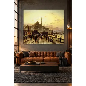 Vista di Fida sulla nuova moschea dal ponte di Galata, stampa su tela - Product Image 2
