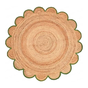 พรมและพรมหญ้าทะเลลายดอกไม้ธรรมชาติทำมือเป็นมิตรกับสิ่งแวดล้อม - Product Image 5