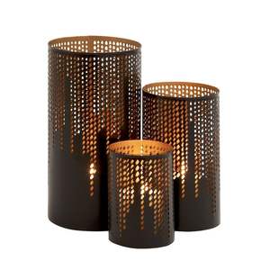 Soporte votivo de luz de té de hierro único con diseño de corte láser para decoración de balcón o jardín de patio al aire libre - Product Image 4
