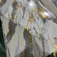 Panneau mural en PVC effet marbre à revêtement UV, imperméable, prix de gros, pour fournisseur d'intérieur de bureaux et bâtiments