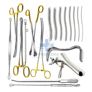 Juego de 24 Piezas de Dilatación y Curetaje Ginecológico Ortho Genix, Instrumento Quirúrgico Manual de Acero Inoxidable, Aprobado por CE ISO, Clase I - Product Image 6