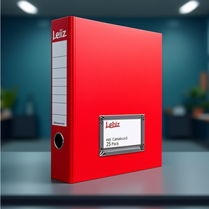 Leitz ALPHA Hanging <b>File</b> <b>Folder</b> <b>A4</b> Red Cardboard 25 Pack - Product Image 3