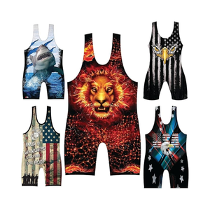 Alta calidad barato Spandex sublimación Wrestling Singlets jiu jitsu kimono al por mayor desgaste de artes marciales - Product Image 1