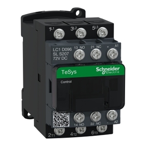 Contattore SCHNEIDER ELECTRIC LC1D096SLS207 TeSys D 3P (3NO) AC-3 9A <=440V 72V DC con Uscita 3NO - Product Image 1