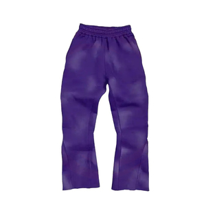 Nouveaux ensembles de pantalons de survêtement et de sweat à capuche évasés pour hommes en coton éponge français lourd pantalons de survêtement Cargo pour hommes 2025 pantalons de jogging pour hommes - Product Image 2