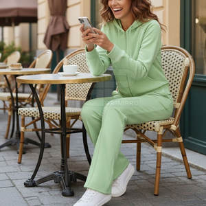 Conjunto de Dos Piezas Extra Grande para Mujer, Estilo Urbano, Atuendo Informal, Conjunto de Dos Piezas Extra Grande de Moda para Calle y Viajes - Product Image 5