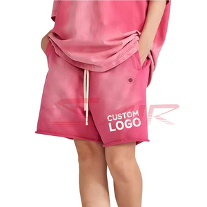 Top nouveau unisexe respirant soleil délavé personnalisé Shorts 100% coton toile décontracté à la mode lavé à l'acide OEM imprimé brodé - Product Image 3