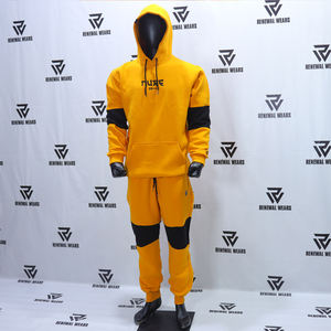 High Quality Custom Unisex Winter Streetwear Tracksuit Set Printed <b>pink</b> <b>Hoodie</b> Breathable Sweatpants Featuring Pockets - Product Image 6