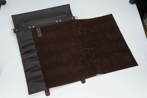 Outdoor Knife <b>Tote</b> Personalized Full Grain Leather Knife Roll Chefs <b>Bag</b> Knife Roll Case <b>Bag</b> for Chef LKR-0061 - Product Image 5