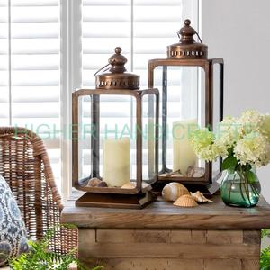 Portavelas de farol colgante de dos tamaños para exteriores de calidad superior para decoración de Bodas de Navidad y estación de iluminación del hogar - Product Image 4