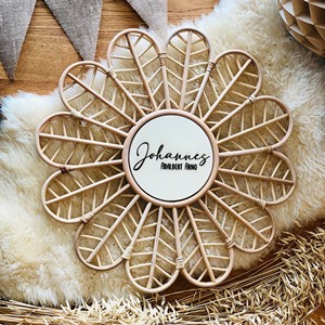 Handmade Rattan Name Sign Wall Hanging Signboard Home Decor <b>Door</b> Hanging Rattan <b>Signs</b> <b>for</b> Rooms - Product Image 1