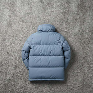 Chaqueta de Hombre de Última Moda, Chaqueta Acolchada de Lona Transpirable para Invierno, Chaqueta Acolchada Ligera de Longitud Regular con Logotipo Frontal - Product Image 3