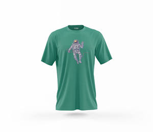 Camisetas ajustadas de algodón 100% para hombre, camisetas de punto en blanco de alta calidad, poliéster con cuello redondo personalizado para pedidos de impresión Digital a granel - Product Image 5