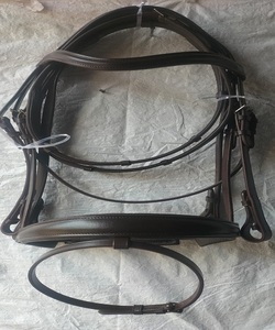 Equestrian English Saddle Bridle Italian Leather Anatomic Adjustable Reins for <b>Dressage</b> High Quality Customizable - Product Image 5