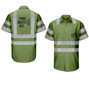 ชุดคอลูกเรือแบบติดกระดุมเสื้อทำจากโพลีเอสเตอร์สะท้อนแสงสำหรับงานอุตสาหกรรมโลโก้แบบออกแบบได้ตามต้องการ - Product Image 6