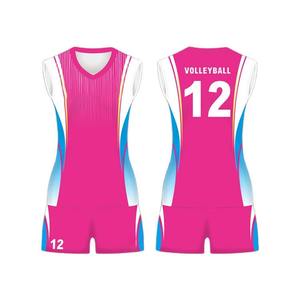 Uniformes de voleibol transpirables de secado rápido de alta calidad con diseño personalizado Ropa deportiva para hombres y mujeres con logotipo frontal estampado MOQ bajo - Product Image 1