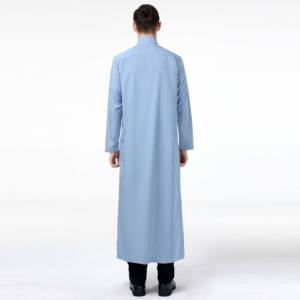 Abaya Islámica de Moda para Hombre, Talla Grande, Otoño, Térmica, 100% Algodón de Alta Calidad - Product Image 4