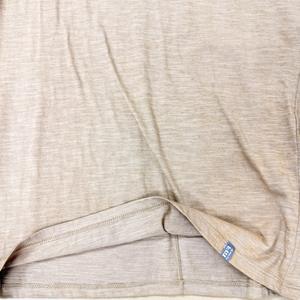 OEM T-shirt décontracté à manches courtes pour femmes, couleur unie, col côtelé, maillot spandex en coton filé, logo respirant et écologique. - Product Image 5