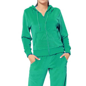 Algodón Poliéster Venta al por mayor Mujeres Velour Chándales Quick Dry Chándales Manga Larga Mujeres Velour Chándales - Product Image 3