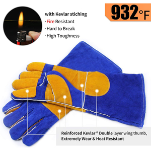 Gants de soudage fabriqués en usine, produit léger OEM ODM Gants de sécurité personnalisés pour l'industrie du soudage PAR INCROYABLE INDUSTRIES - Product Image 3