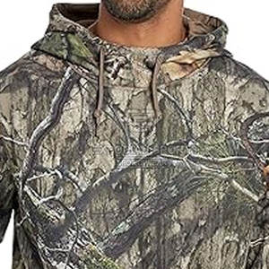 เสื้อฮู้ดดี้ล่าสัตว์สำหรับผู้ชาย ดีไซน์ทันสมัย สีพื้น สำหรับฤดูหนาว มีกระเป๋าหลายช่อง ระบายอากาศได้ดี ผลิตจากผ้าฝ้าย เหมาะสำหรับนักล่าสัตว์ - Product Image 3