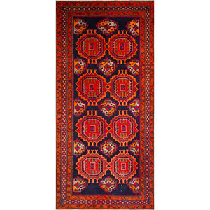 Nuray Blue Geometric Pattern Wool Hand Knotted Rugs 9x12 Living Room <b>Carpet</b> for Home Car Product Name Pae-4446 by Jaipur Rugs US - Product Image 1