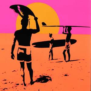 Modern Style the Endless Summer <b>Poster</b> Black Frame Paper Material for Wall Decor - Product Image 3