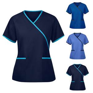 Diseños de uniformes de enfermera de moda Etiqueta Spa Medic Enfermera Clínica Ropa DE TRABAJO quirúrgica Conjunto de traje de uniforme - Product Image 5