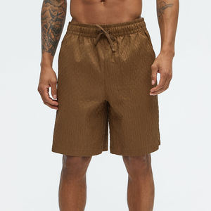 กางเกงกีฬาขาสั้นของผู้ชายสีทึบกางเกงขาสั้นออกกำลังกายฤดูร้อน - Product Image 1