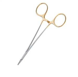 Pinzas de soporte de aguja Derf de acero inoxidable de alta calidad 6,5 "medio oro TC instrumentos de sujeción de agujas quirúrgicas y de laboratorio - Product Image 6