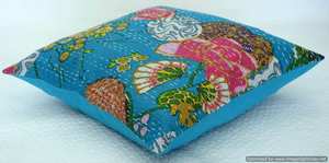 100% Pure Cotton Woven Vintage Hippie Block Printed <b>Pillow</b> Cushion Covers Home Decorative Envelope Square Cases <b>Sofa</b> Handmade - Product Image 6