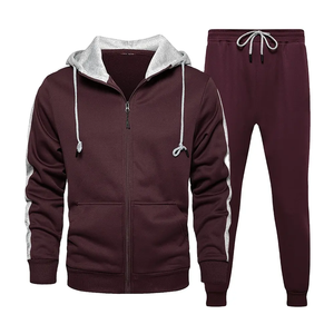 Prix de gros Survêtement d'hiver décontracté pour homme, personnalisé, à capuche avec cordon de serrage, style streetwear, coupe classique, 100% Polyester - Product Image 1